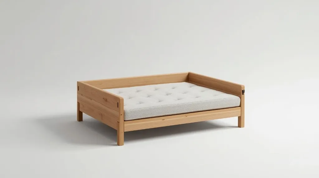 Modern Wooden Cat Bed