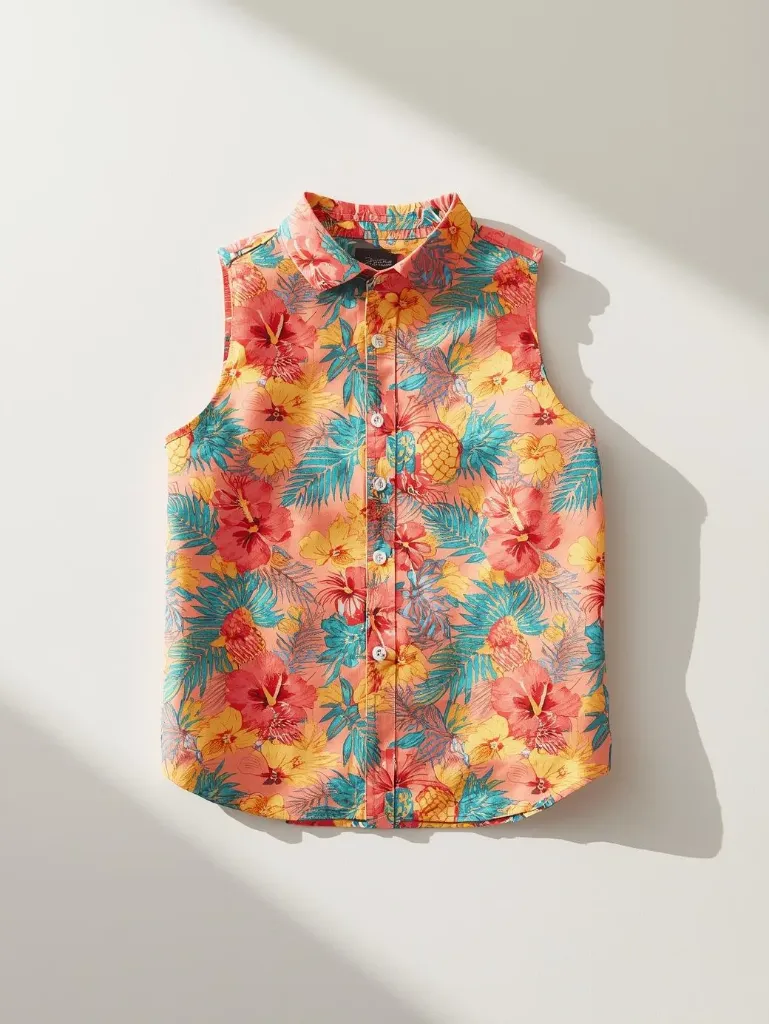 Hawaiian/Summer Print Dog Shirt